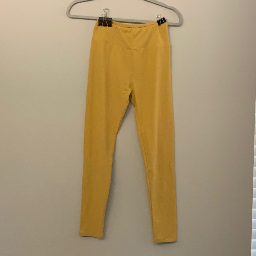 LuLaRoe Leggings, mustard, OS